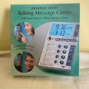 Sharper Image Digital Message Center with Blue Display